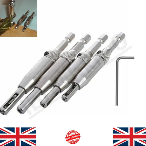 Door lock hinge drill bit - 5x,