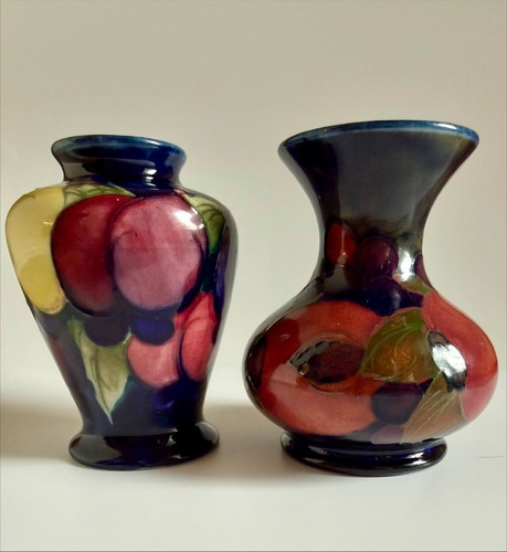 Moorcroft leaf berry vases - moorcroft,