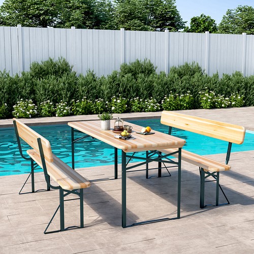 Wooden picnic bench table - bench,
