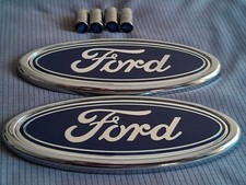 FORD Oval badges x2 Cosworth sierra Fiesta Escort capri escort mk2 CHROME CAPS