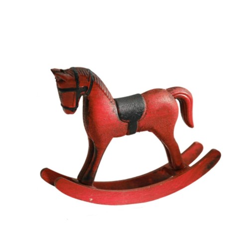 Wooden rocking horse vintage - wooden,