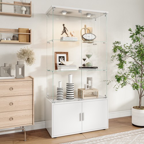 Glass display cabinet with - display,