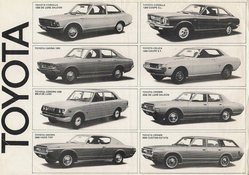 Toyota range 1971 - range,