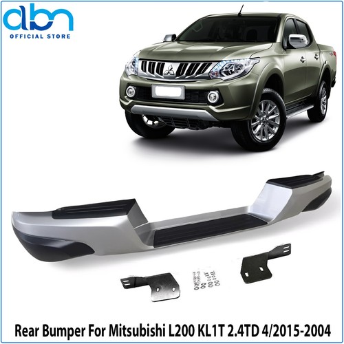 Rear bumper silver - rear,