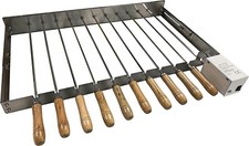 BBQ Cypriot Grill Top Rotisserie Kebab Skewers & Multiple Speed Electric Motor