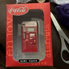 Coca Cola Mini Clock Coke Vending Machine 