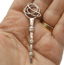 Sterling silver brooch or kilt pin by Carrick rare CRM Rennie Mackintosh design