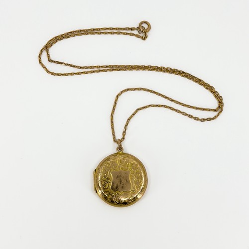 Large antique 9ct rose gold - large,