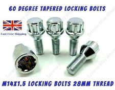 Wheel Locking Bolts Fits Rover 75 MG MG6 MG7 ZT ZTT M14x1.5 28mm Thread alloy