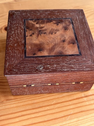 Wooden trinket box lid - trinket,