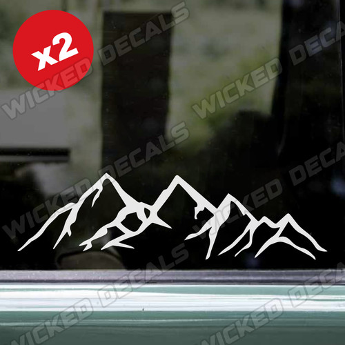 Mountain vinyl stickers - 2,