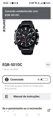 New belt casio edifice eqb - belt, eqb-501