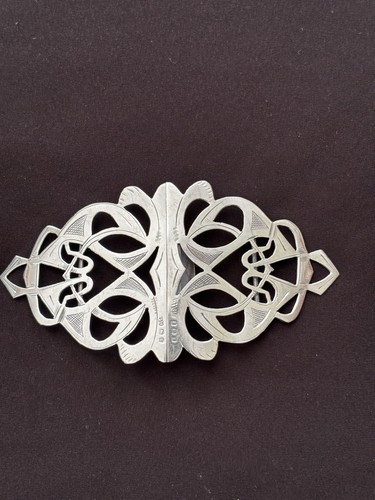 Art nouveau silver nurses belt - nouveau,