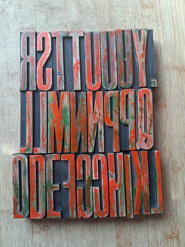 Vintage wooden letterpress - vintage,