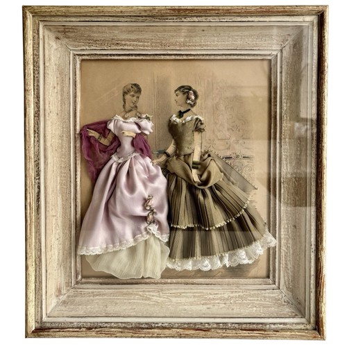 Vintage french shadow box - french,