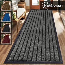 Heavy Duty Rubber Barrier Mat Non Slip Hall Hallway Kitchen Runner Rug Door Mats