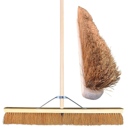 Outdoor broom with handle - with, 36"