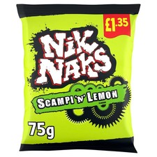Nik Naks Scampi 'N' Lemon 75g