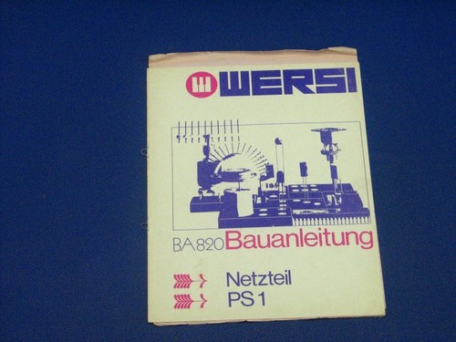 Wersi construction manual - wersi,