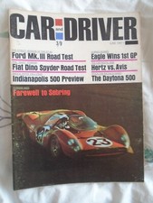 Car & Driver Jun 1967 Fiat Dino Spyder, Ford MKIII, Opel Kadett Rallye