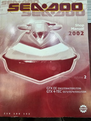 2002 sea doo - 2002, shop