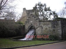 PHOTO  WATERFALL SWAN LANE WEST MALLING THE WATERFALL IS IN THE WALL OF ST MARY'