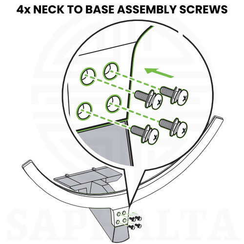 Stand neck to base - to,