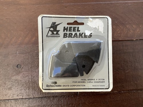 Roller derby skate heel - roller, brakes