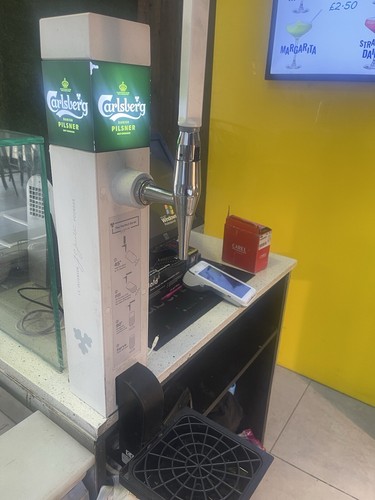 Carlsberg beer pump - beer,
