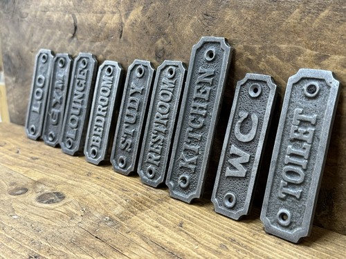 Room plaques cast iron - cast,