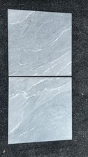 Grey Stone Effect 600x600 mm Matt Kitchen Bathroom Porcelain Tile Sample Cut