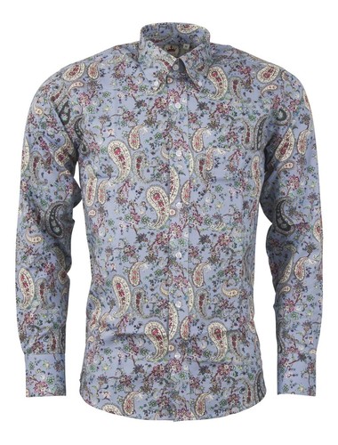 Relco light blue multi paisley - relco,