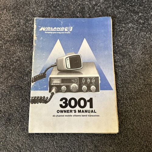 Midland 3001 owners manual - midland,