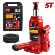 5 Ton Bottle Jack Hydraulic Lifting Rubber Jack Pad Heavy Duty Truck Tractors RV