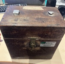 Pigeon Clock Vintage Oak Box 