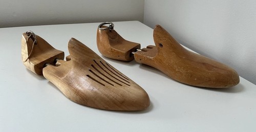 Vintage odd pair of wooden - odd,