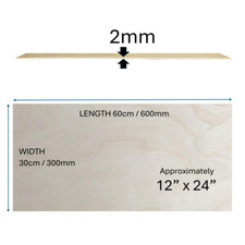 BIRCH PLY  Plywood Boards - SECONDS - 2mm 3mm 4mm 6mm - Models Arts Crafts Laser