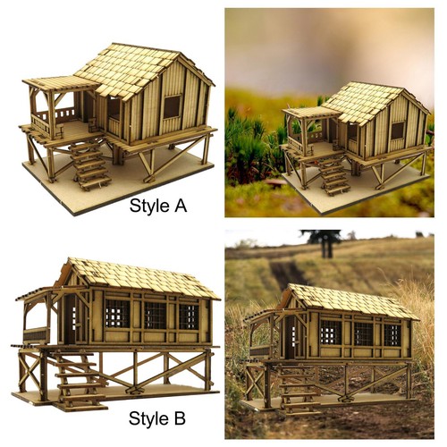 Wooden house - 1/72,