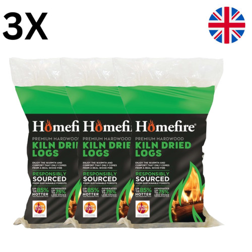 Kiln dried hardwood logs - 3,