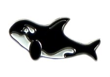 Killer Orca Whale Metal Enamel
