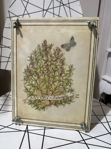 Vintage flower press savory - press,