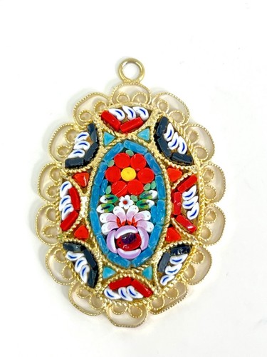Vintage micro mosaic flower - micro,