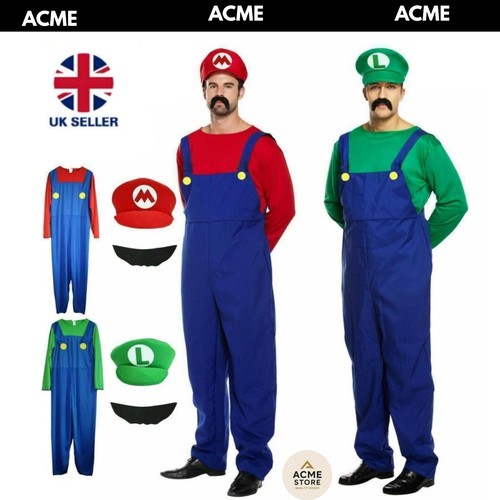 Mens adult super mario - super, and
