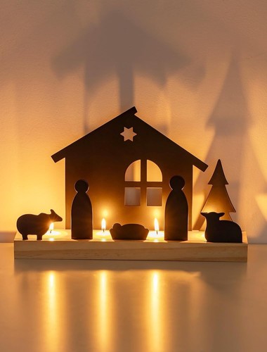 Nativity scene set for - set,
