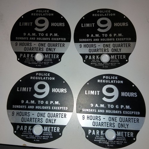 Park meter hour - 9, metal