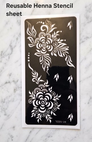 Sheet reusable henna mehndi - sheet,
