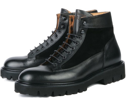 Lewis combat lace boot - lewis, black