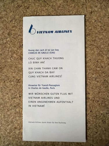 Vietnam airlines vintage cdg - vietnam,