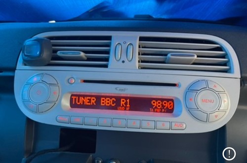 Genuine fiat 500 radio cd - fiat,