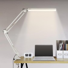 BIENSER LED Desk Lamp with Clamp, Swing Arm Desk Lamp, Eye-caring Dimmable Desk